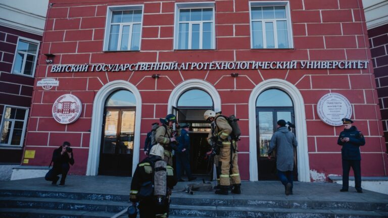 В Вятском ГАТУ проведены тренировочные пожарно-тактические учения