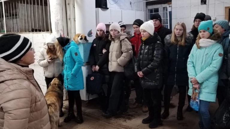 Школьники №58 г. Кирова посетили лабораторию коневодства Вятского ГАТУ.